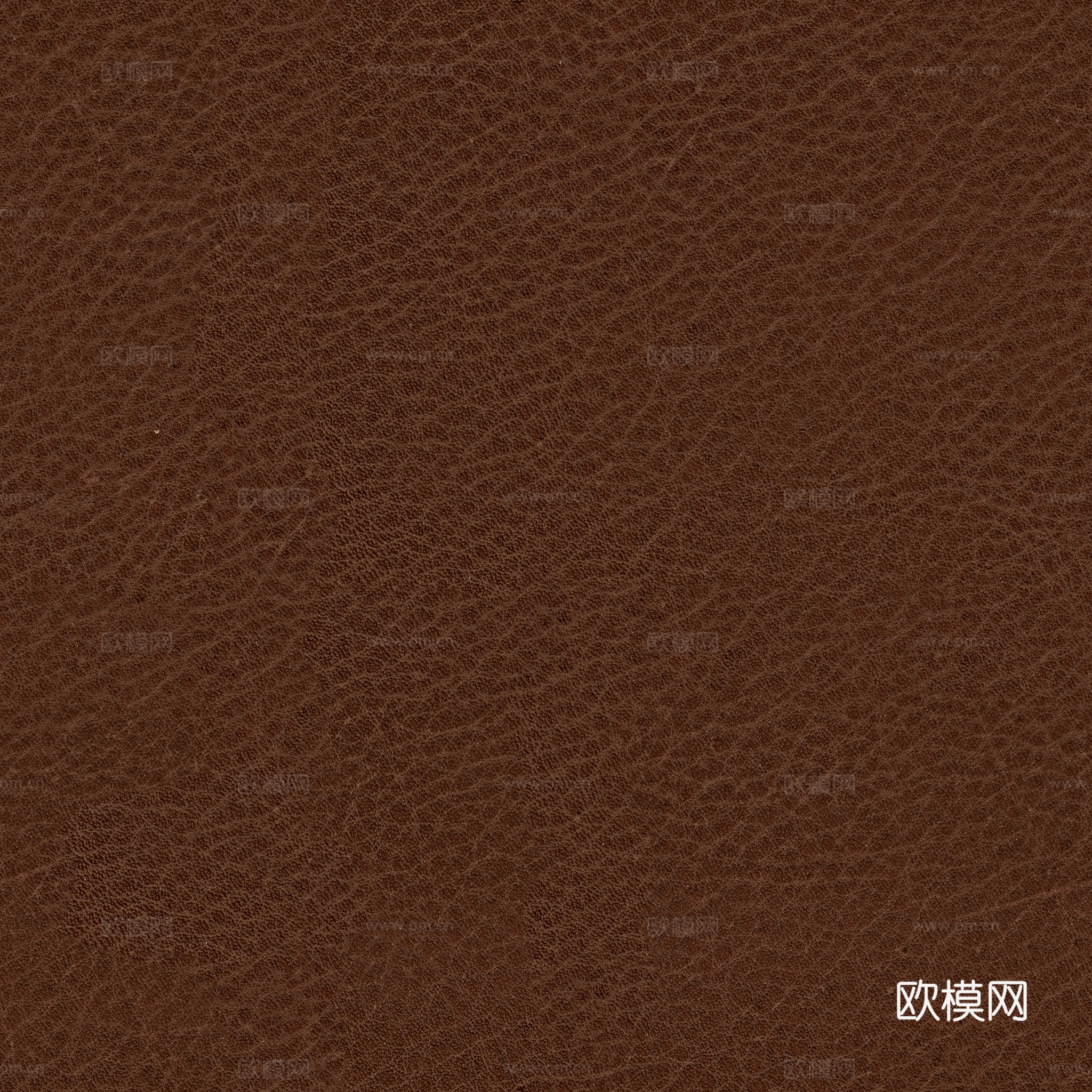 棕色粗纹皮革