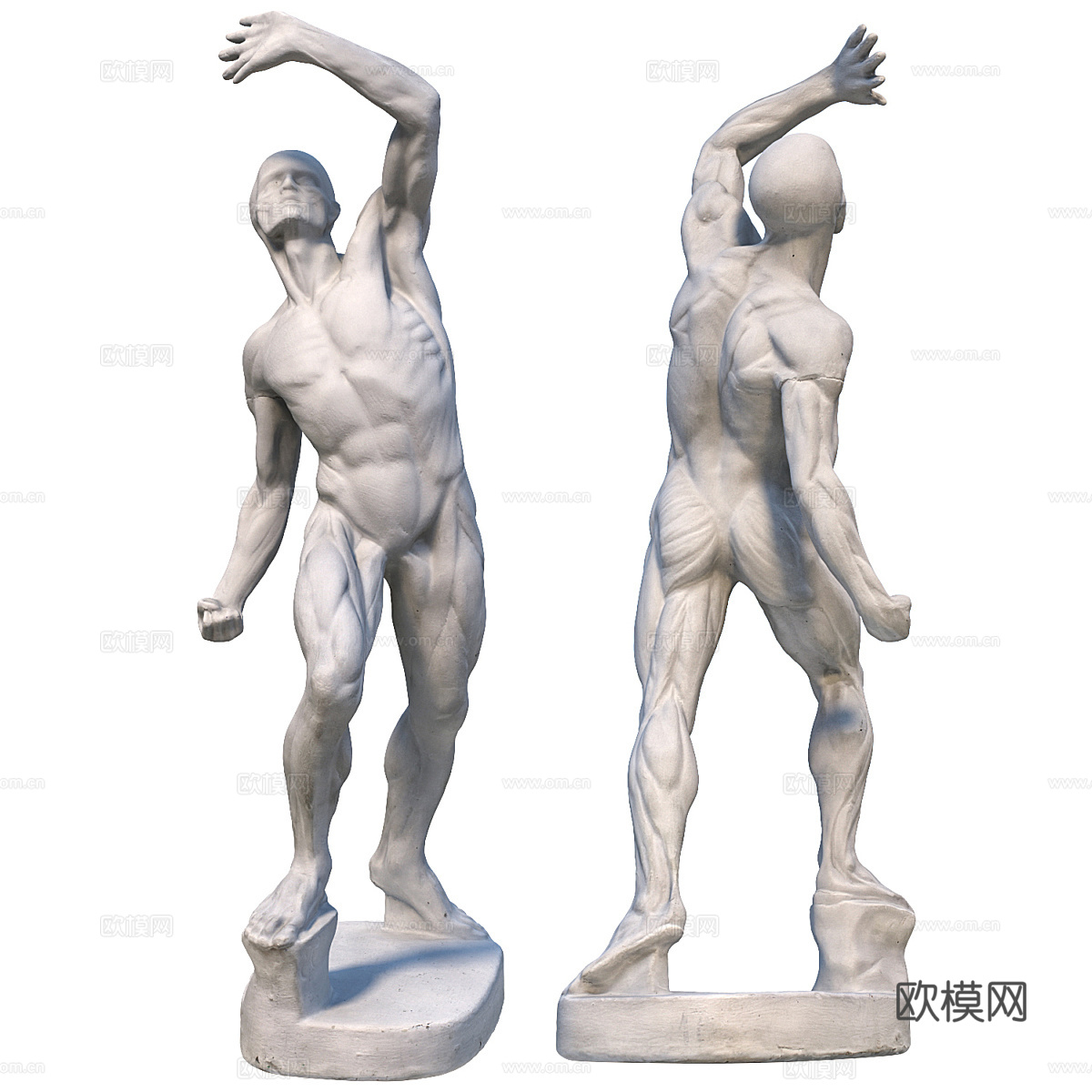 现代意式 Ekorshe 男性人物雕塑3d模型