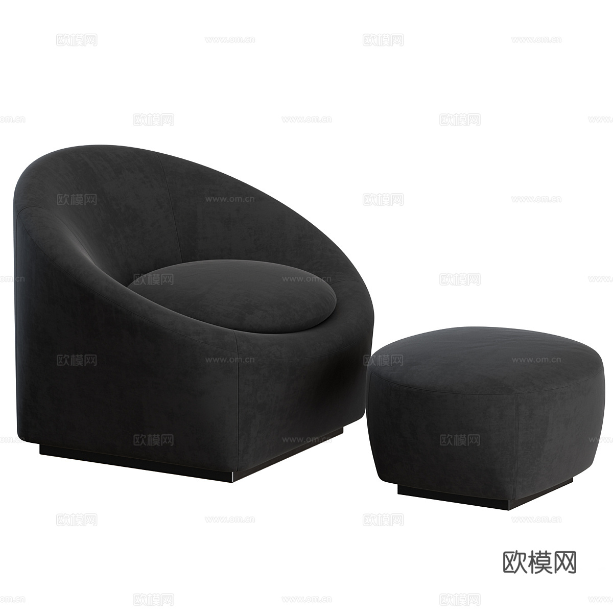 现代 Minotti 休闲沙发3d模型