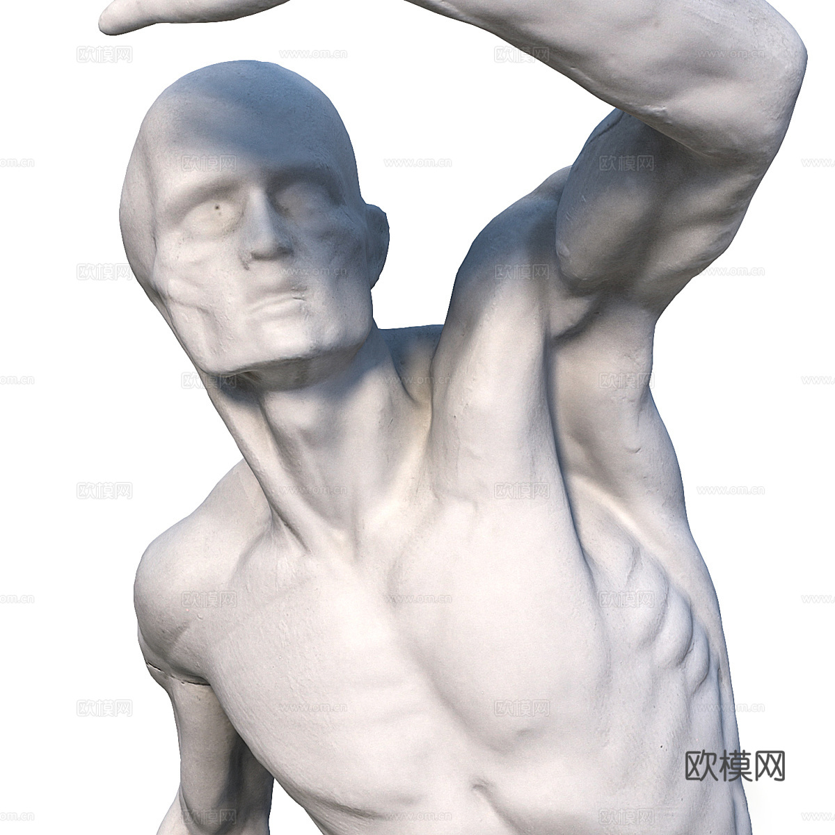 现代意式 Ekorshe 男性人物雕塑3d模型