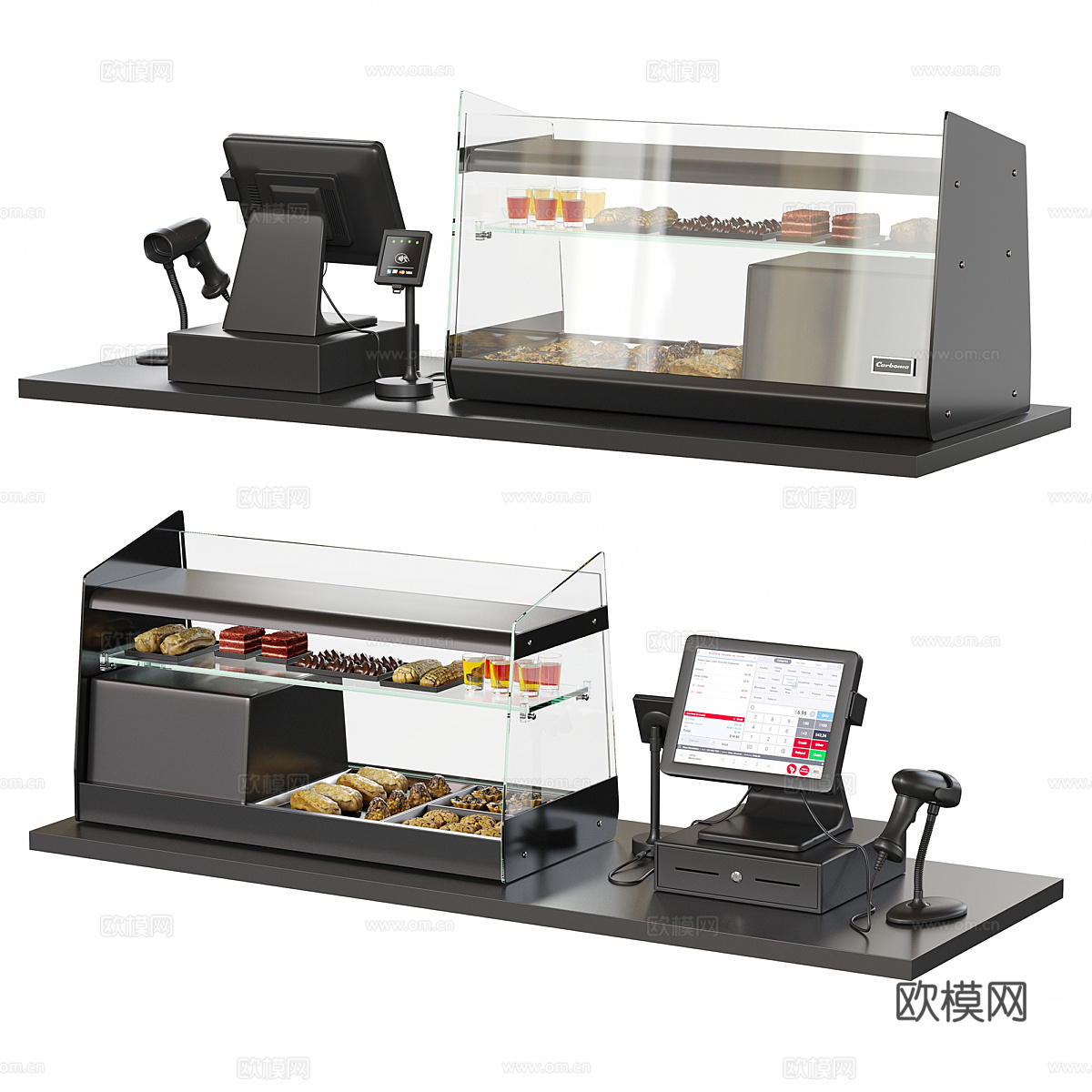 现代 咖啡厅设备3d模型下载（渲染图2）