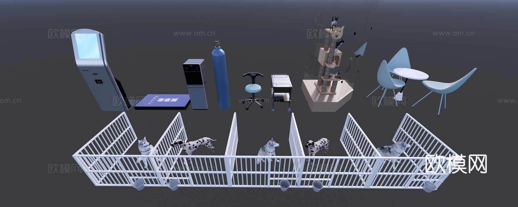 宠物医院模型集合su模型