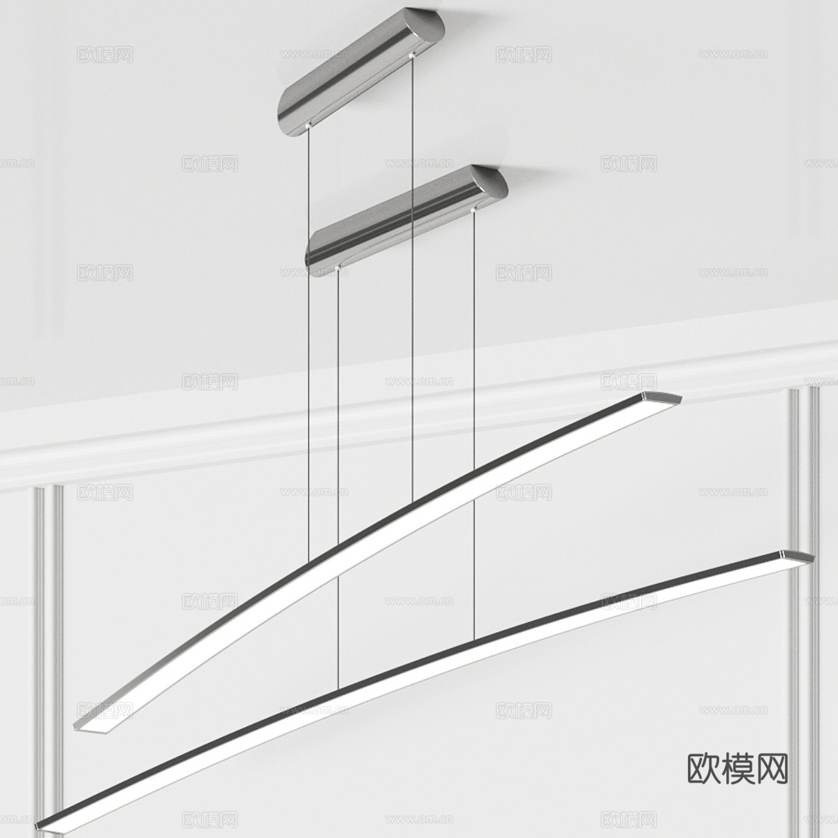 餐厅吊灯 吧台吊灯 线条吊灯 线型吊灯 线性吊灯 艺术吊灯3d模型