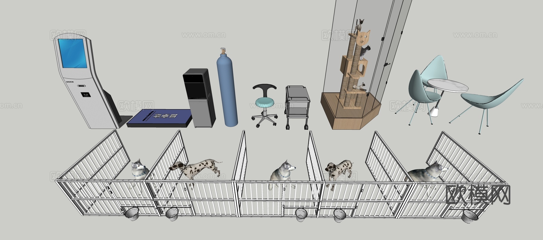 宠物医院模型集合su模型