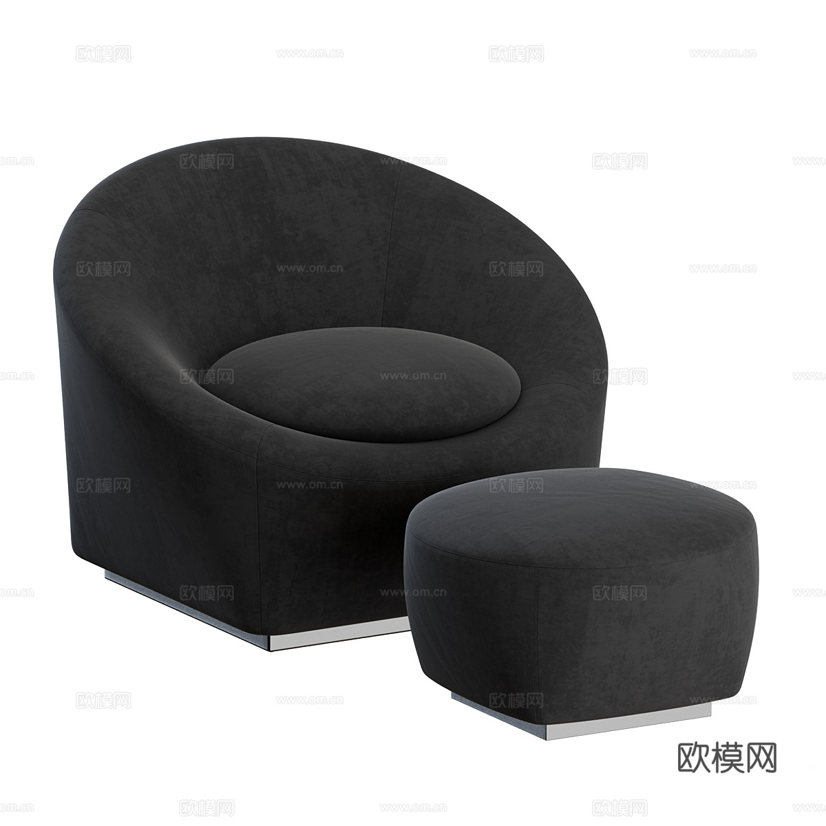 现代 Minotti 休闲沙发3d模型