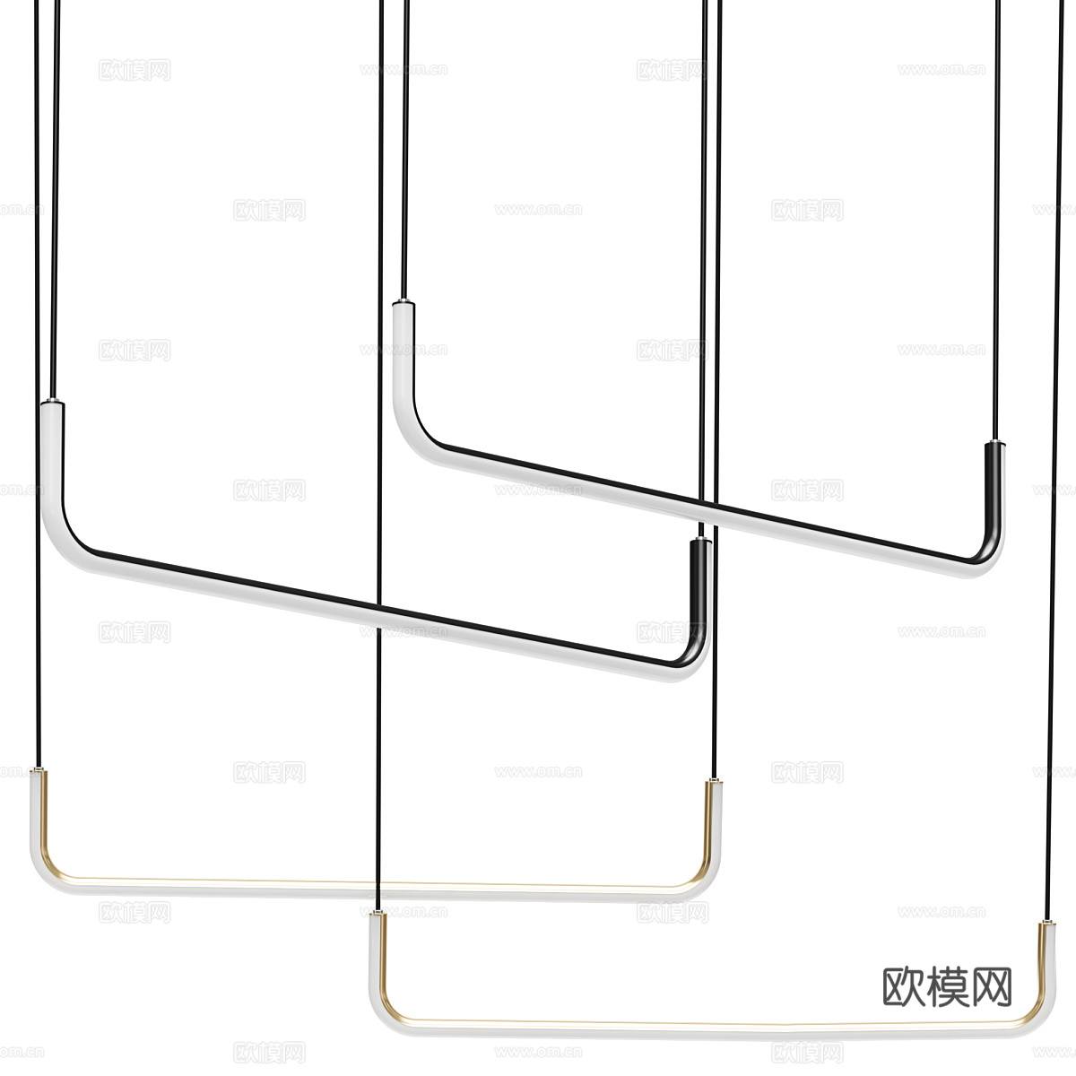 简约吊灯 极简吊灯 艺术吊灯 餐厅吊灯 吧台吊灯 线型吊灯3d模型