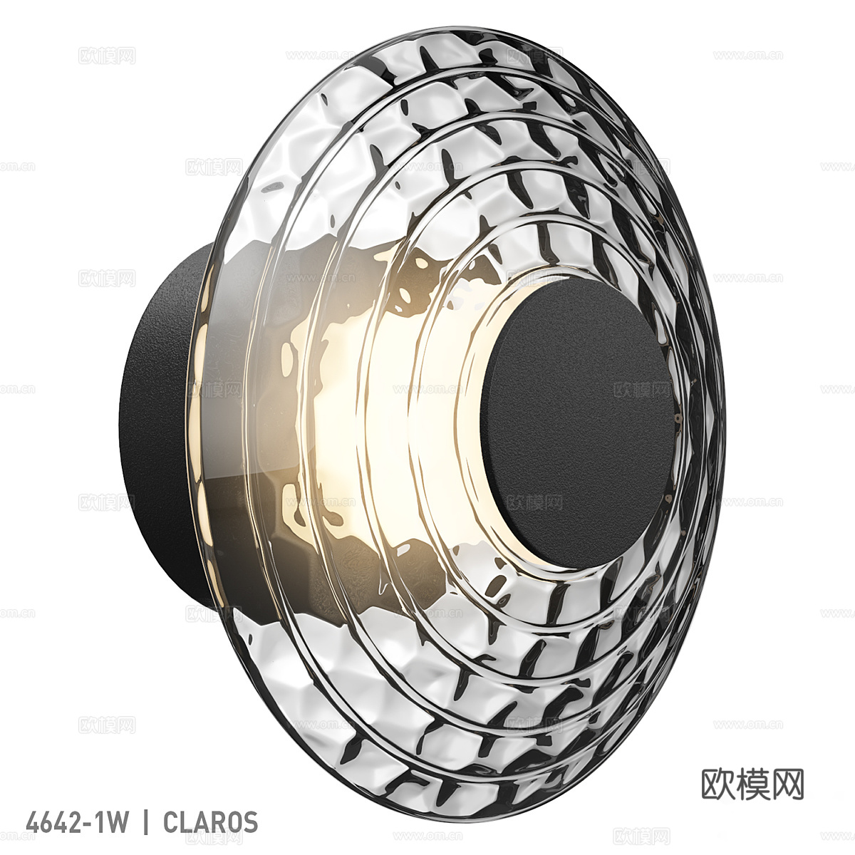 现代墙饰圆形壁灯3d模型