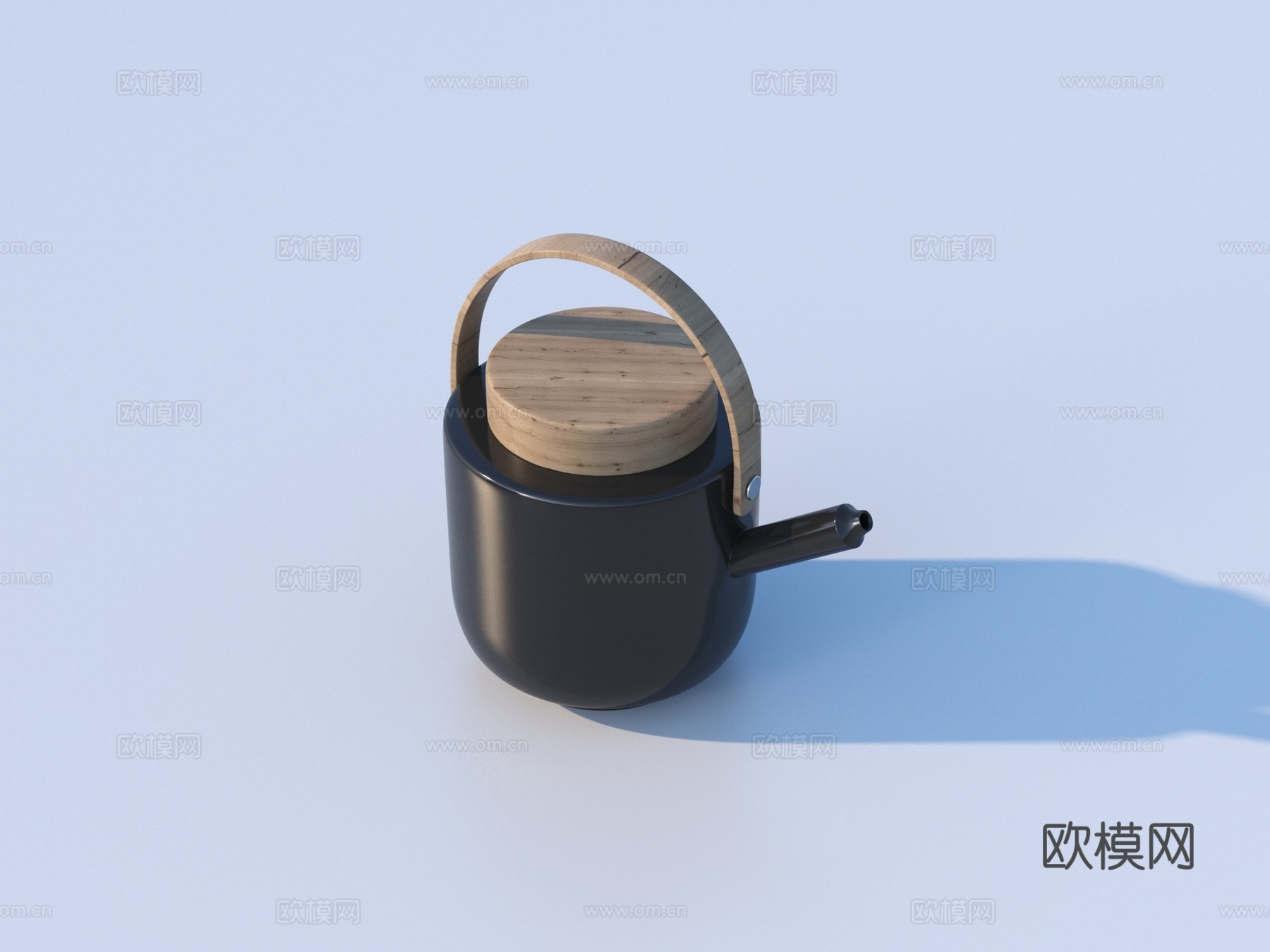 茶具 茶壶 茶杯 中式摆件3d模型