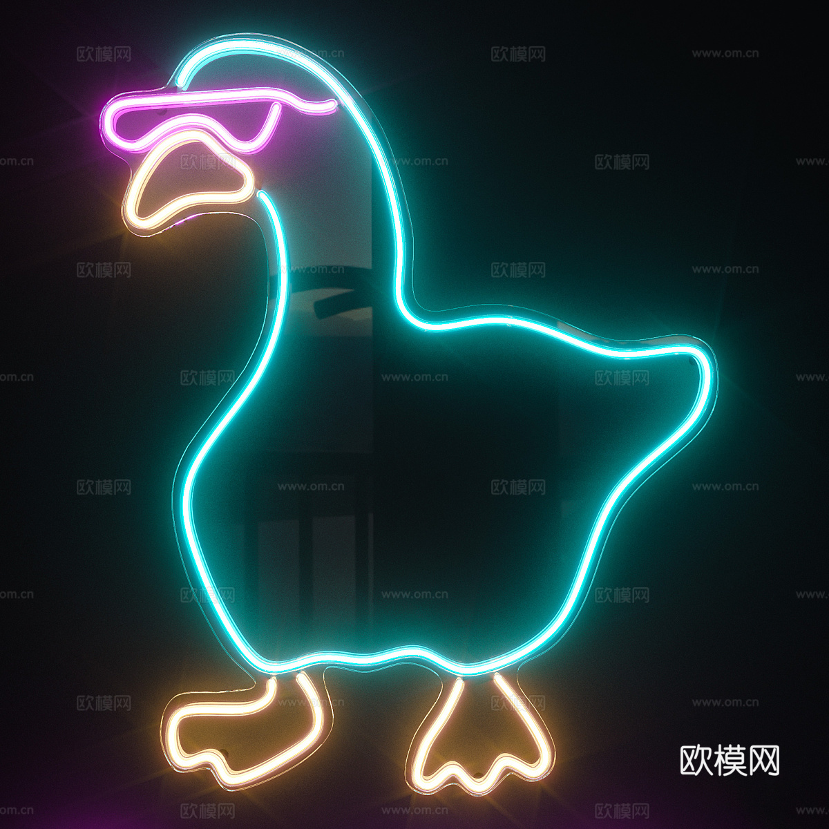 霓虹灯3d模型