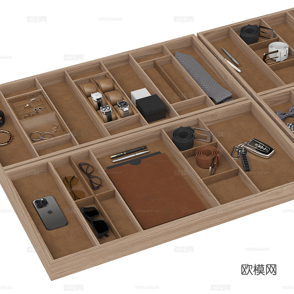 现代意式 Rimadesio Altair 内阁 首饰柜3d模型下载（渲染图6）