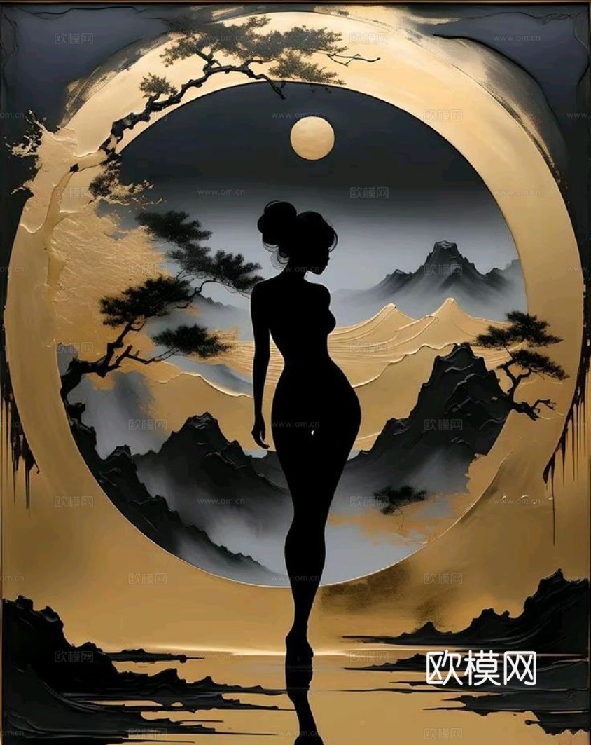 艺术画  抽象意境画  现代装饰挂画下载