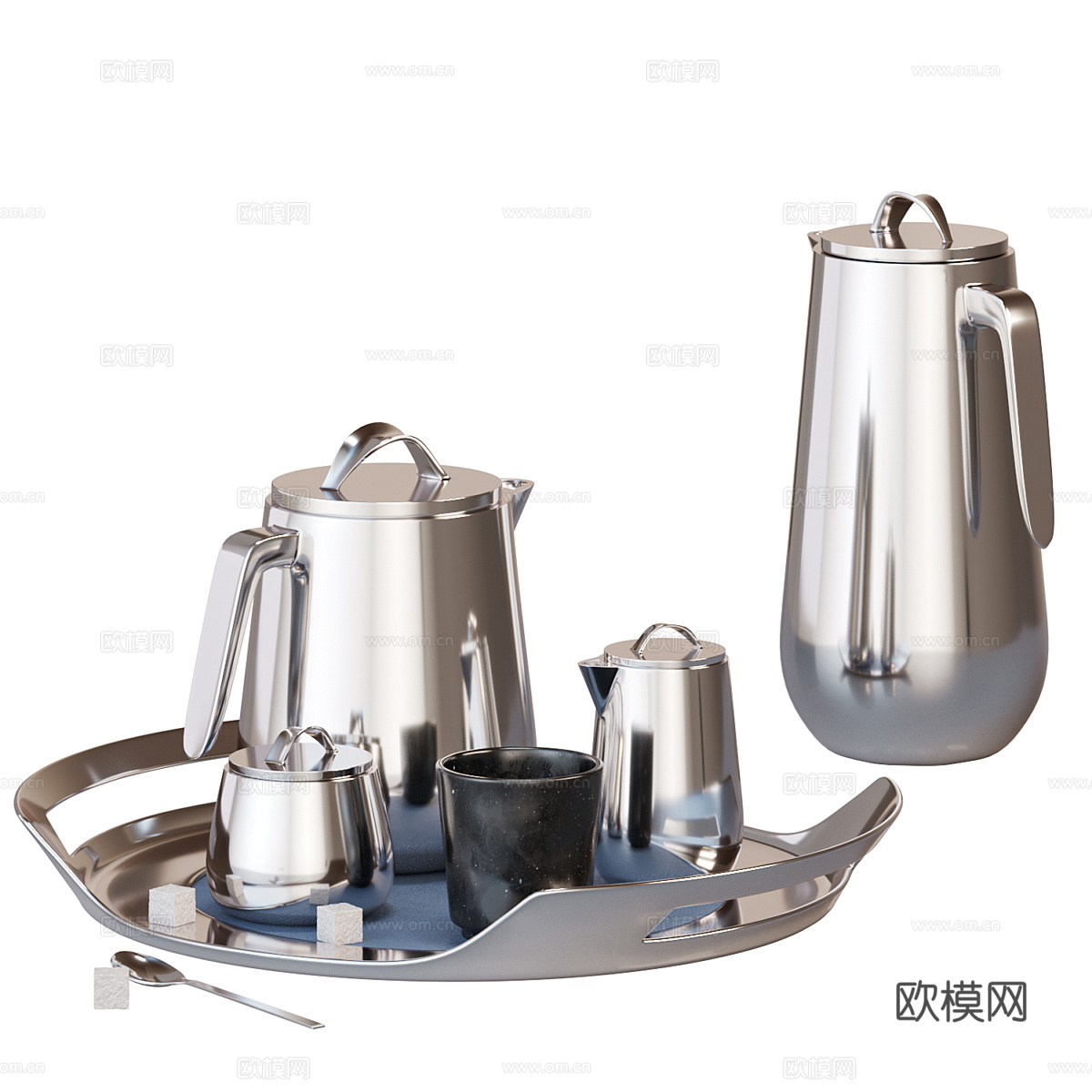 现代 HELIX 不锈钢炊具3d模型