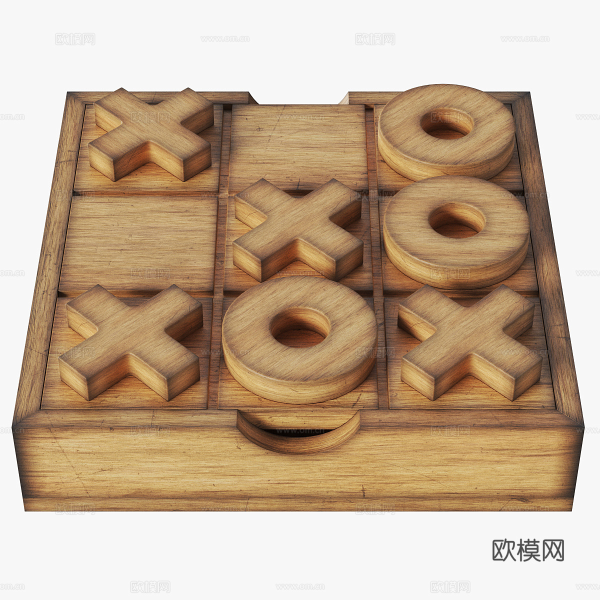 象棋 棋盘3d模型