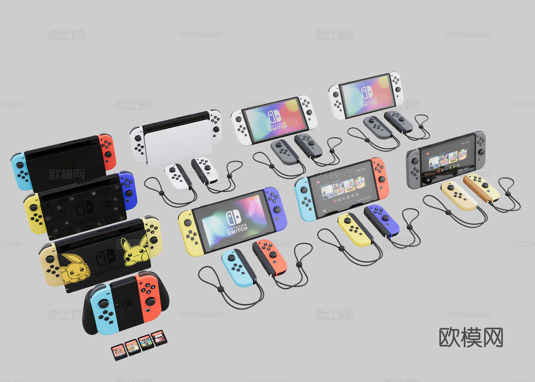 现代娱乐设备 游戏机su模型