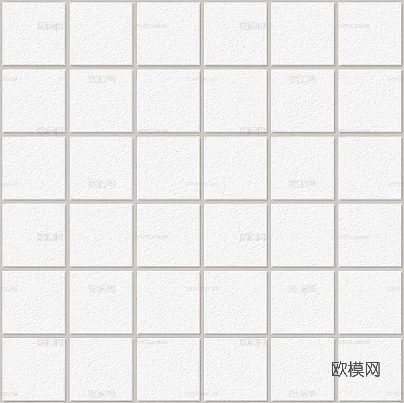 无缝白色方形水泥砖
