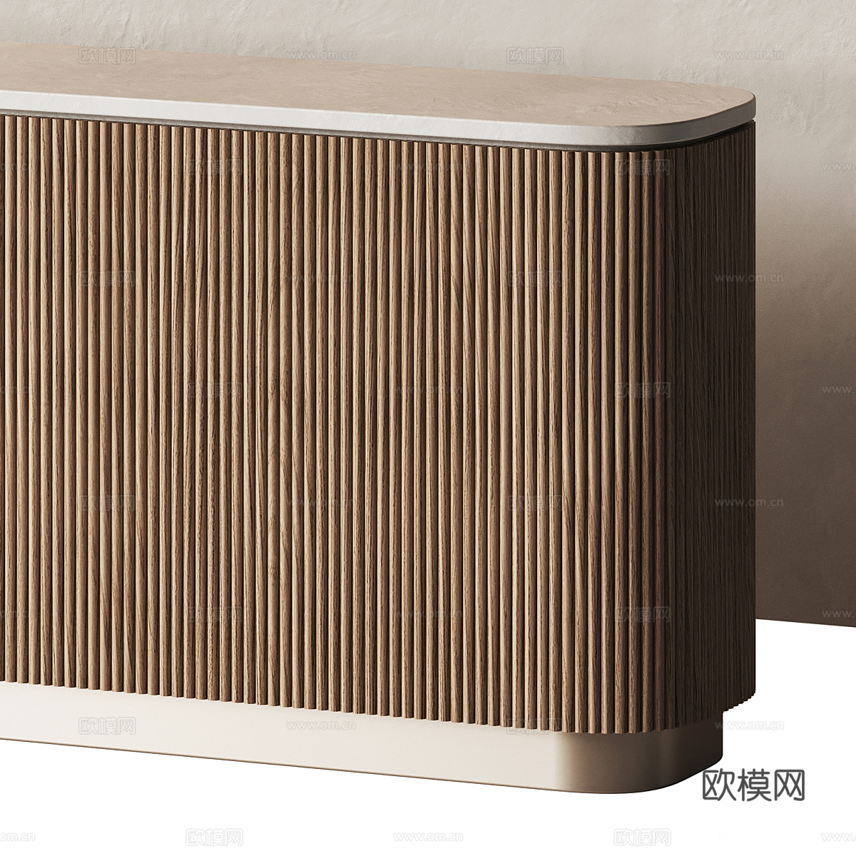 新中式接待台 前台 服务台3d模型