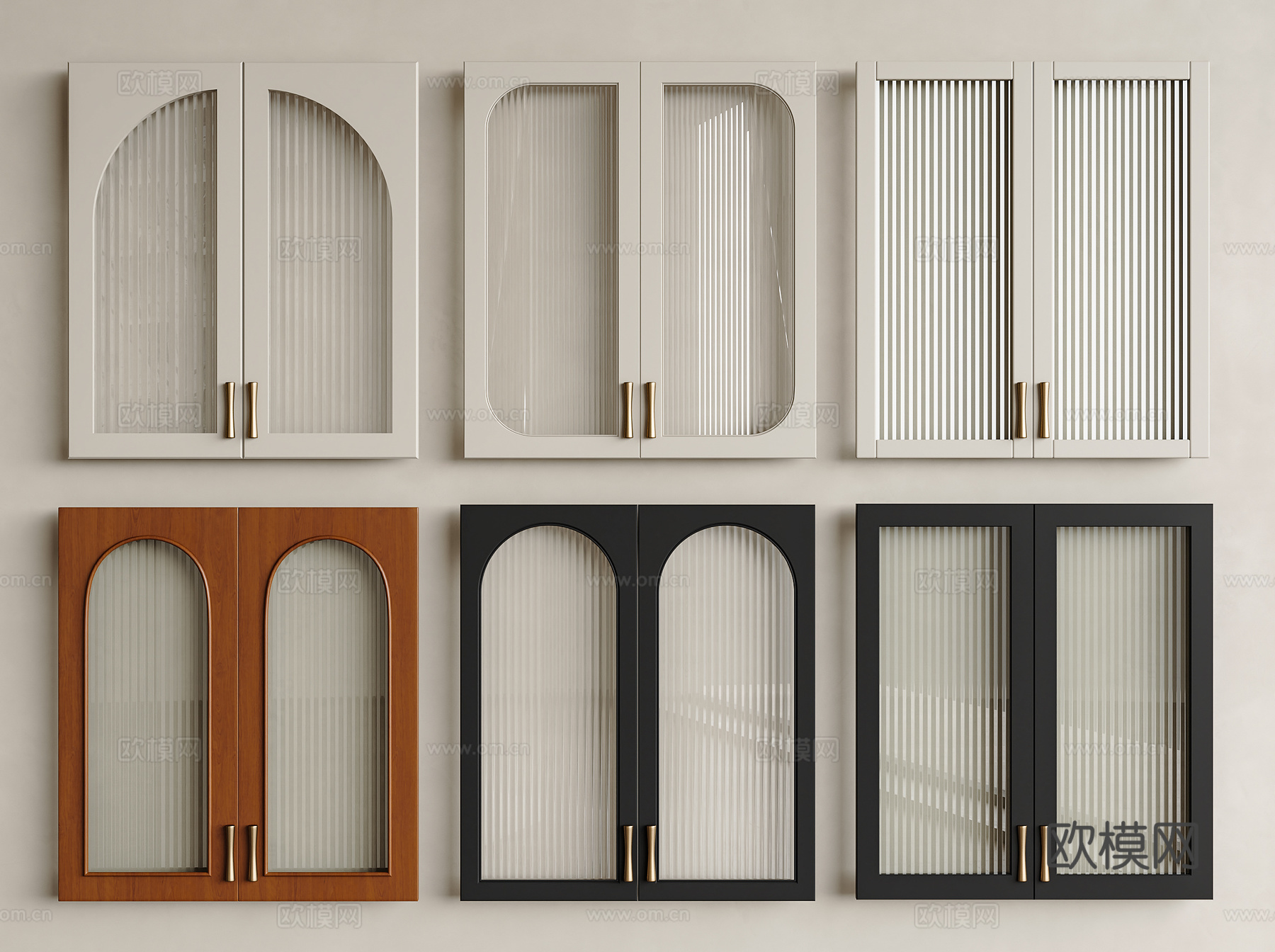 法式中古柜门 玻璃柜门 长虹玻璃柜门 法式玻璃柜门 中古风玻su模型