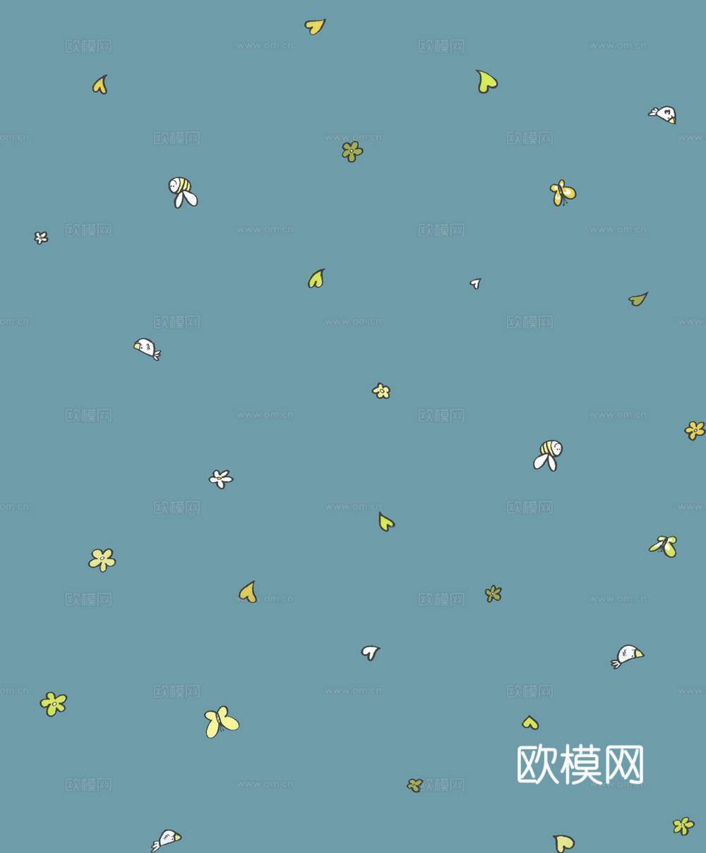 现代简约儿童壁纸壁布卡通壁纸高清无缝