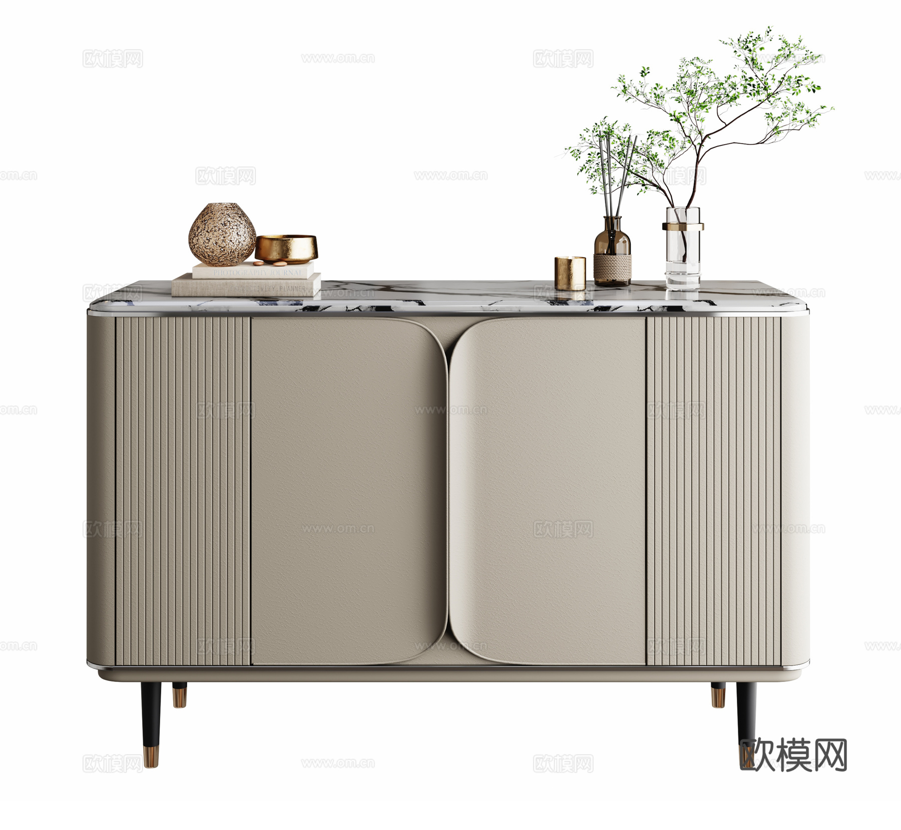 现代玄关柜3d模型