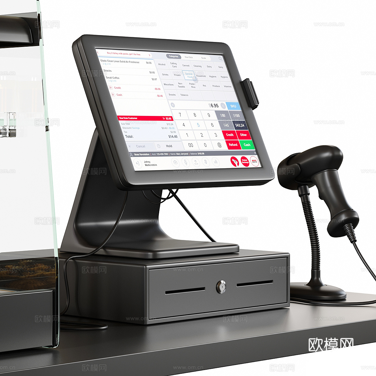 现代 咖啡厅设备3d模型下载（渲染图5）