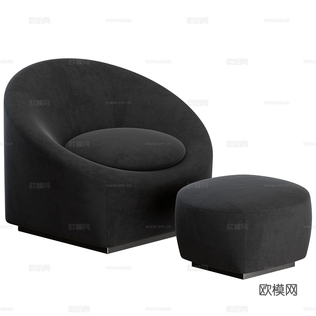 现代 Minotti 休闲沙发3d模型