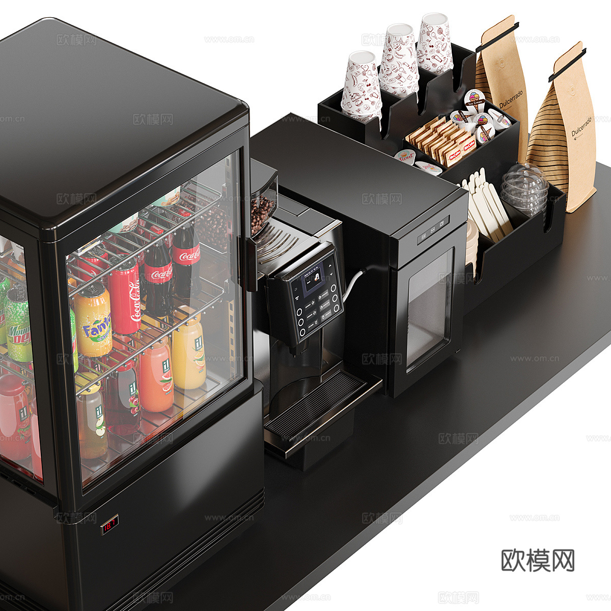 现代 咖啡厅设备3d模型下载（渲染图6）