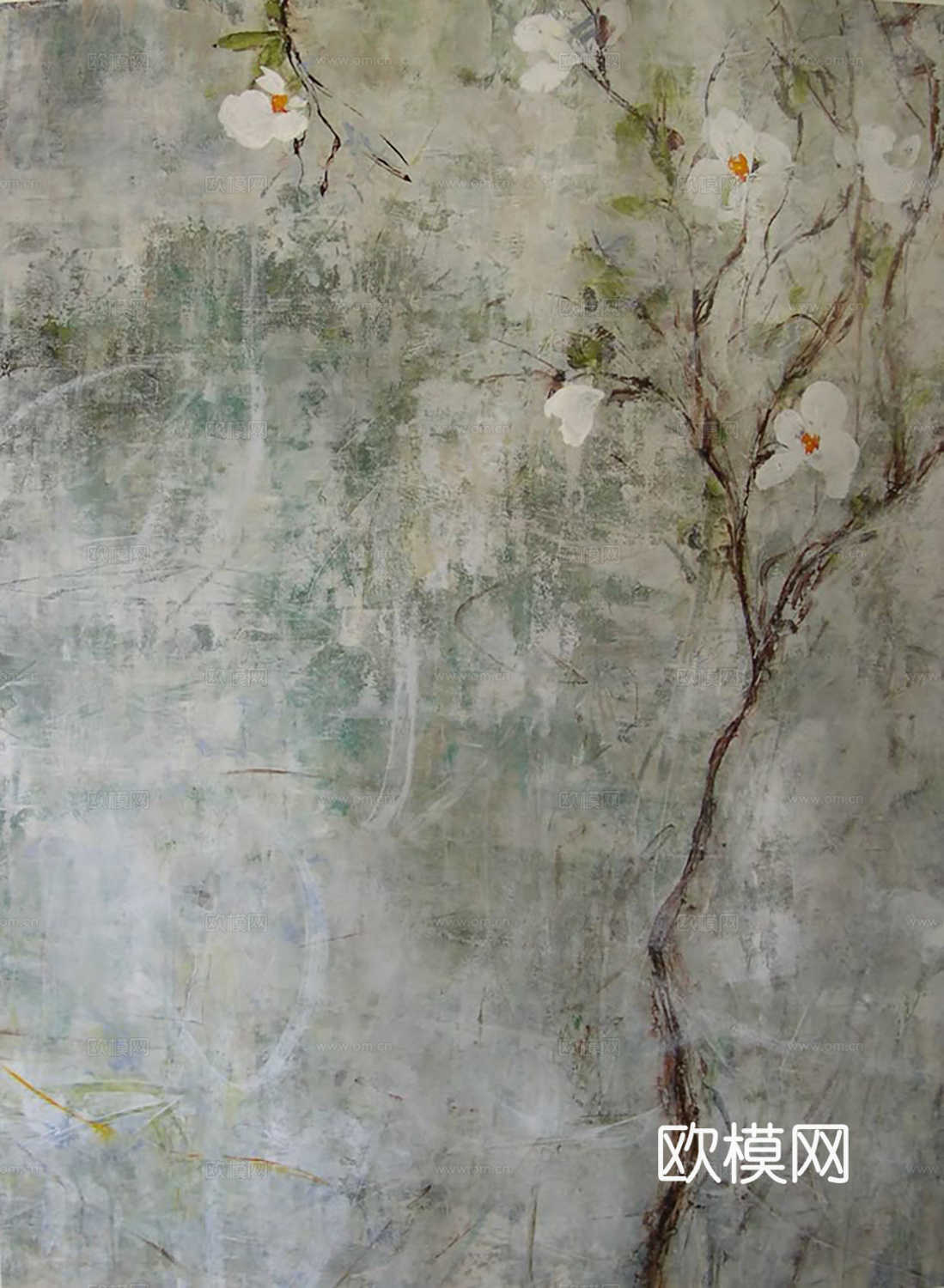 现代装饰挂画  中古侘寂挂画 艺术画  抽象画下载