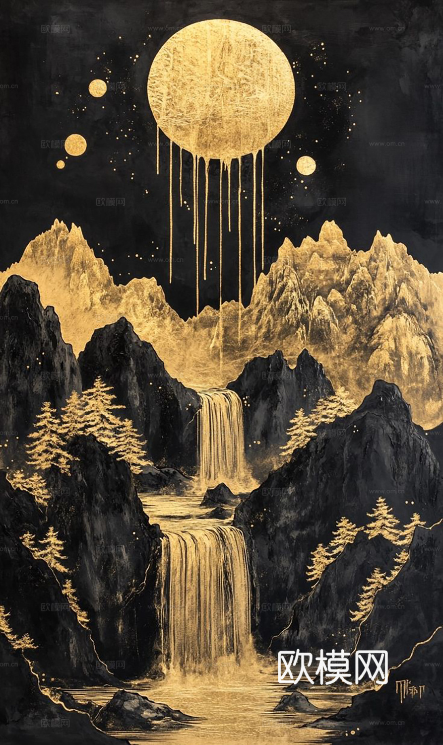 抽象意境画  现代装饰挂画   艺术画