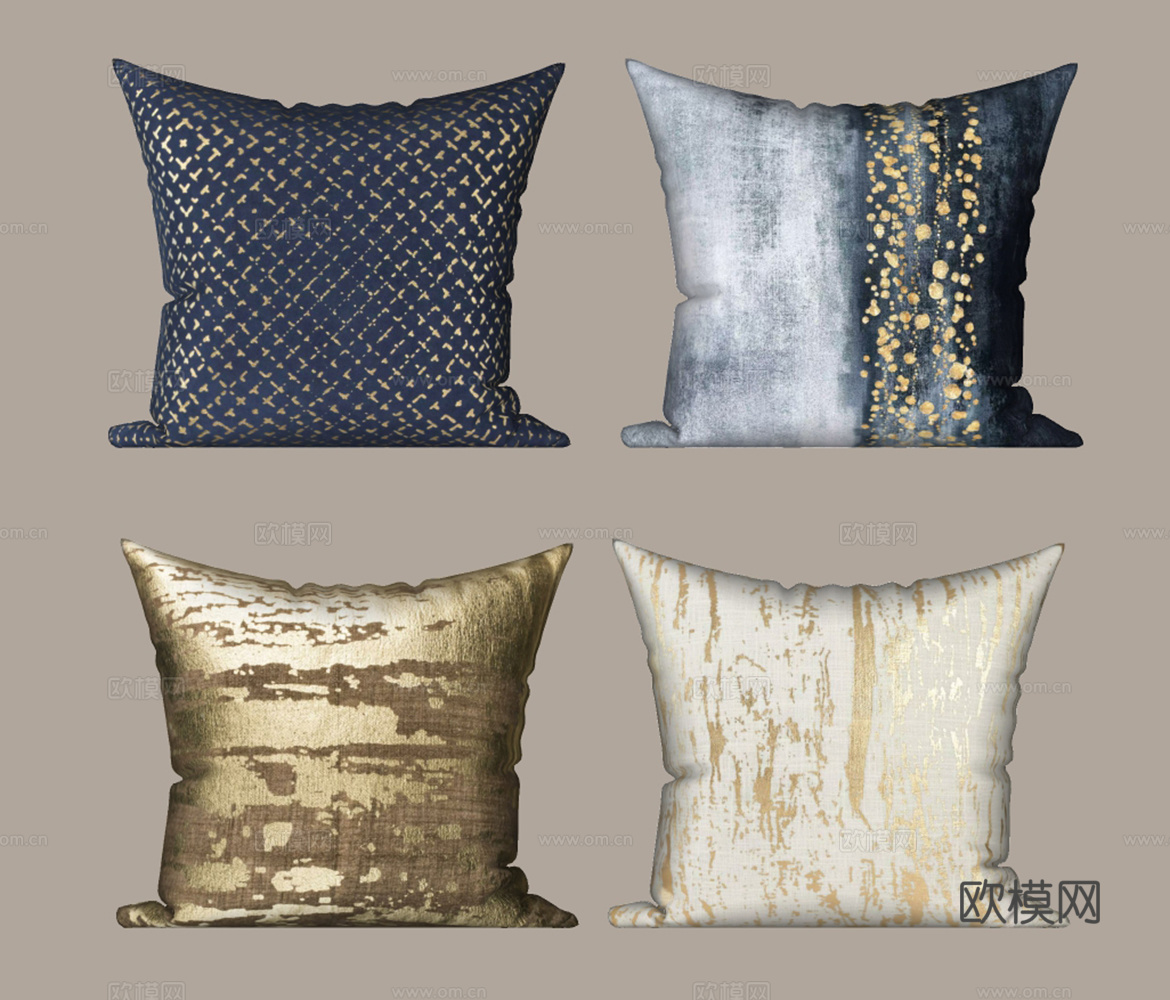 现代抱枕su模型