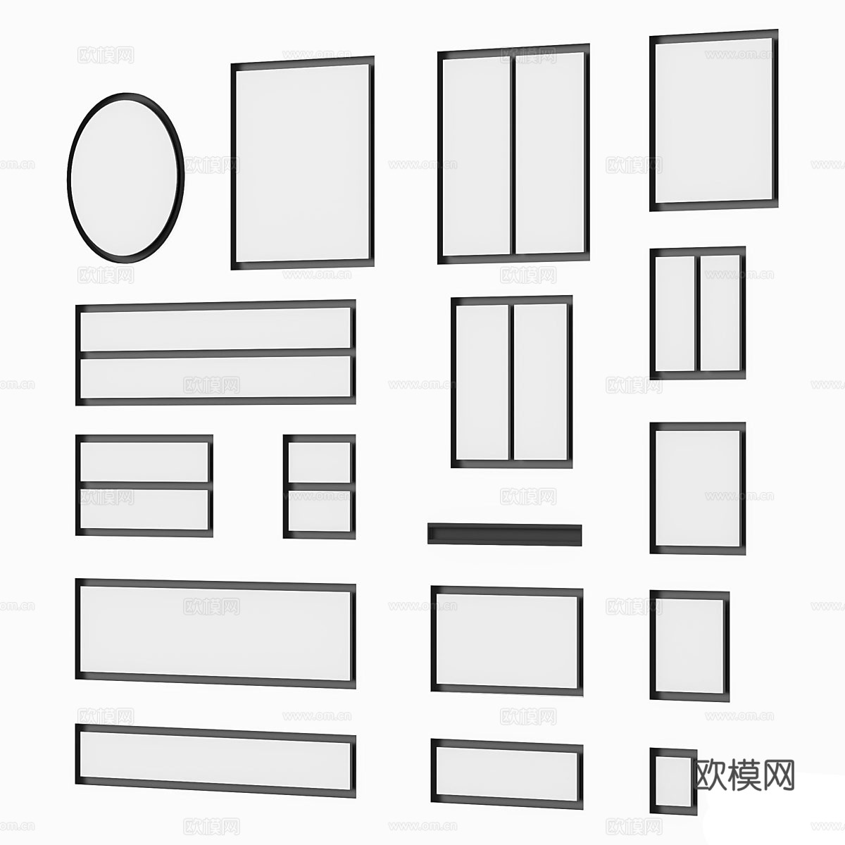 通风格栅 出风口3d模型