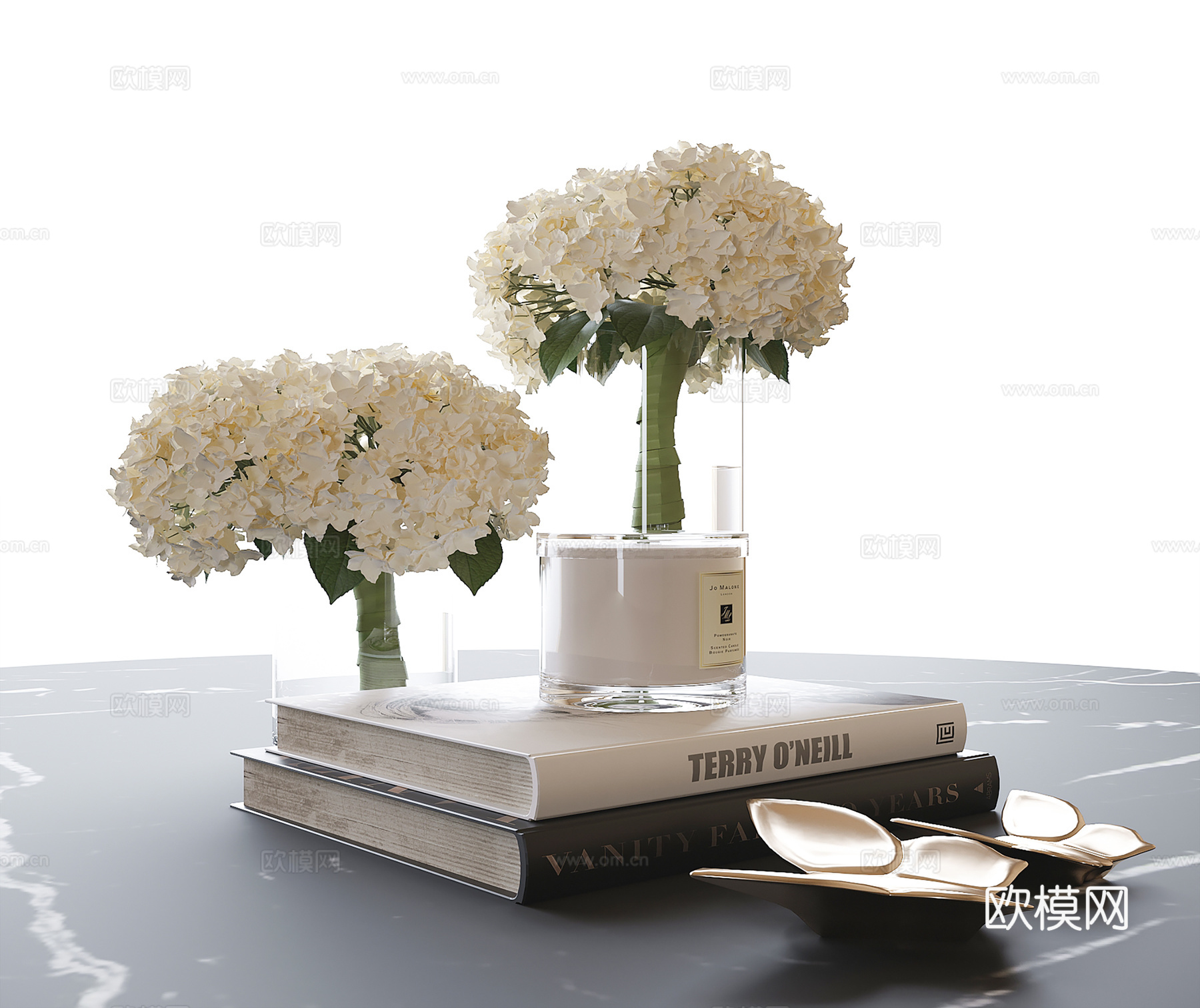 现代饰品摆件组合su模型