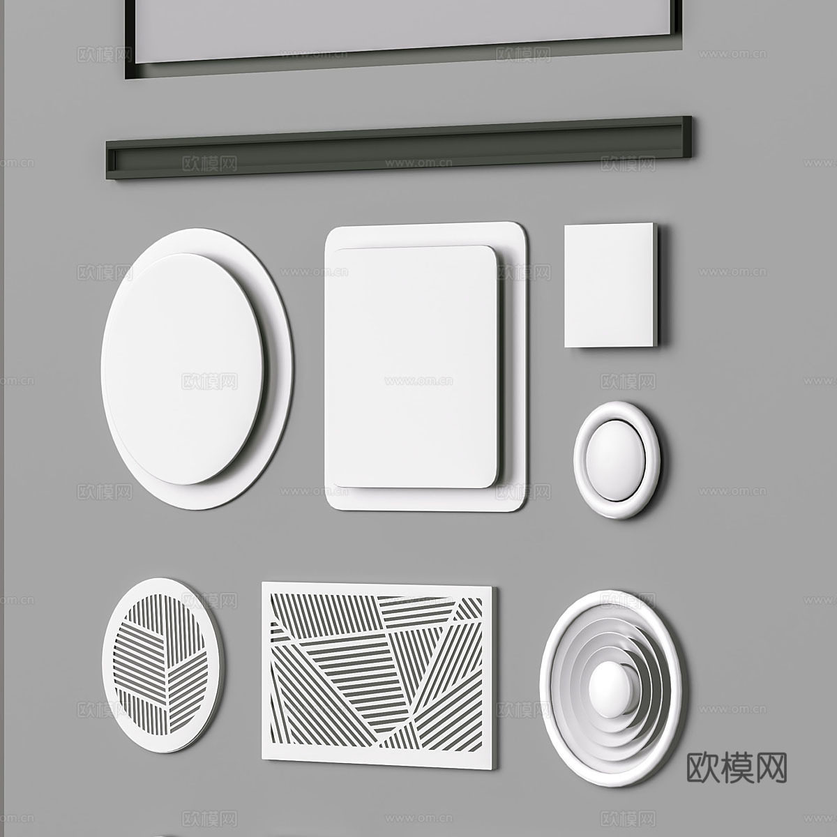 通风格栅 出风口3d模型