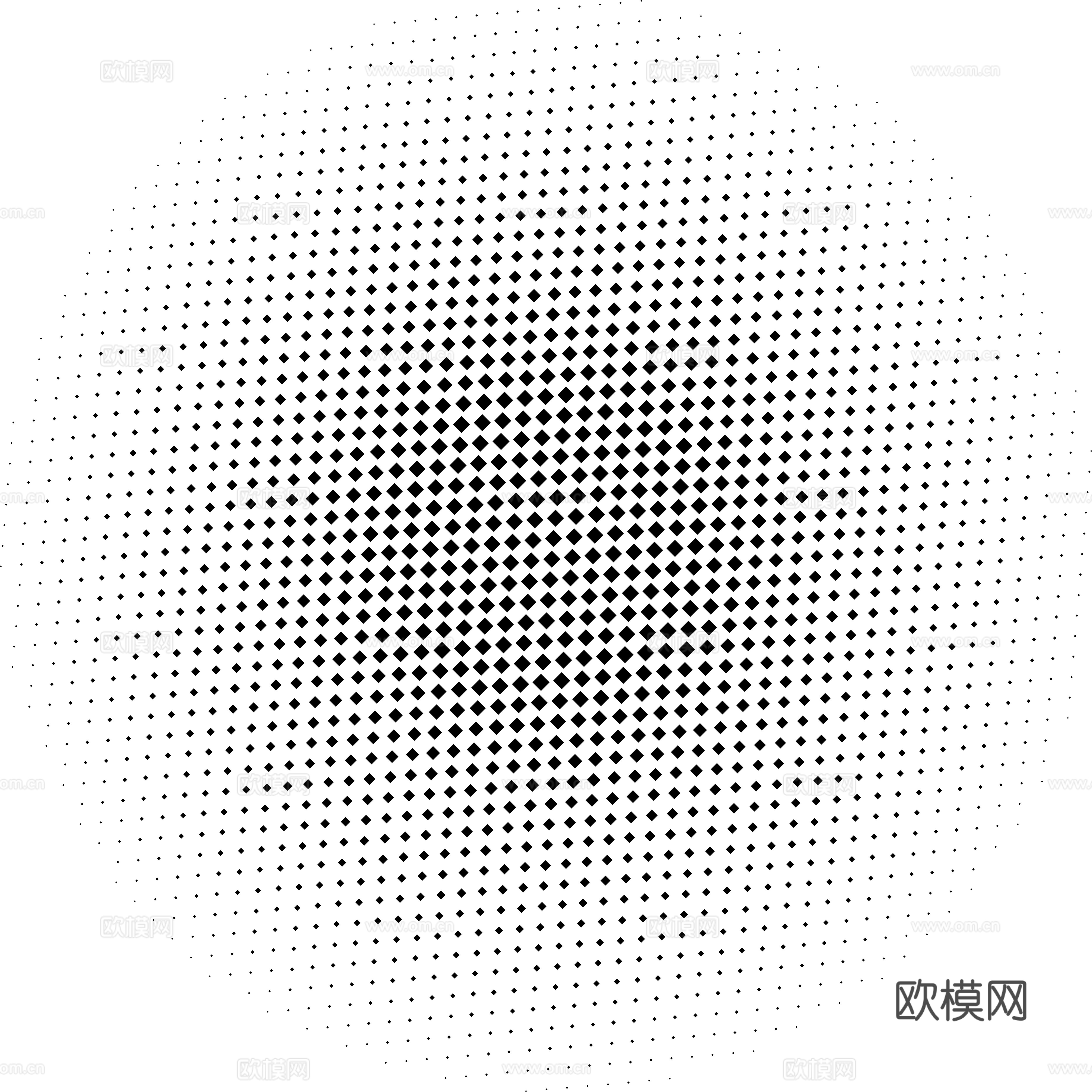 黑白圆形渐变圆点冲孔