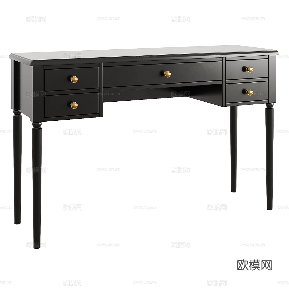 新中式 Blues 梳妆台3d模型