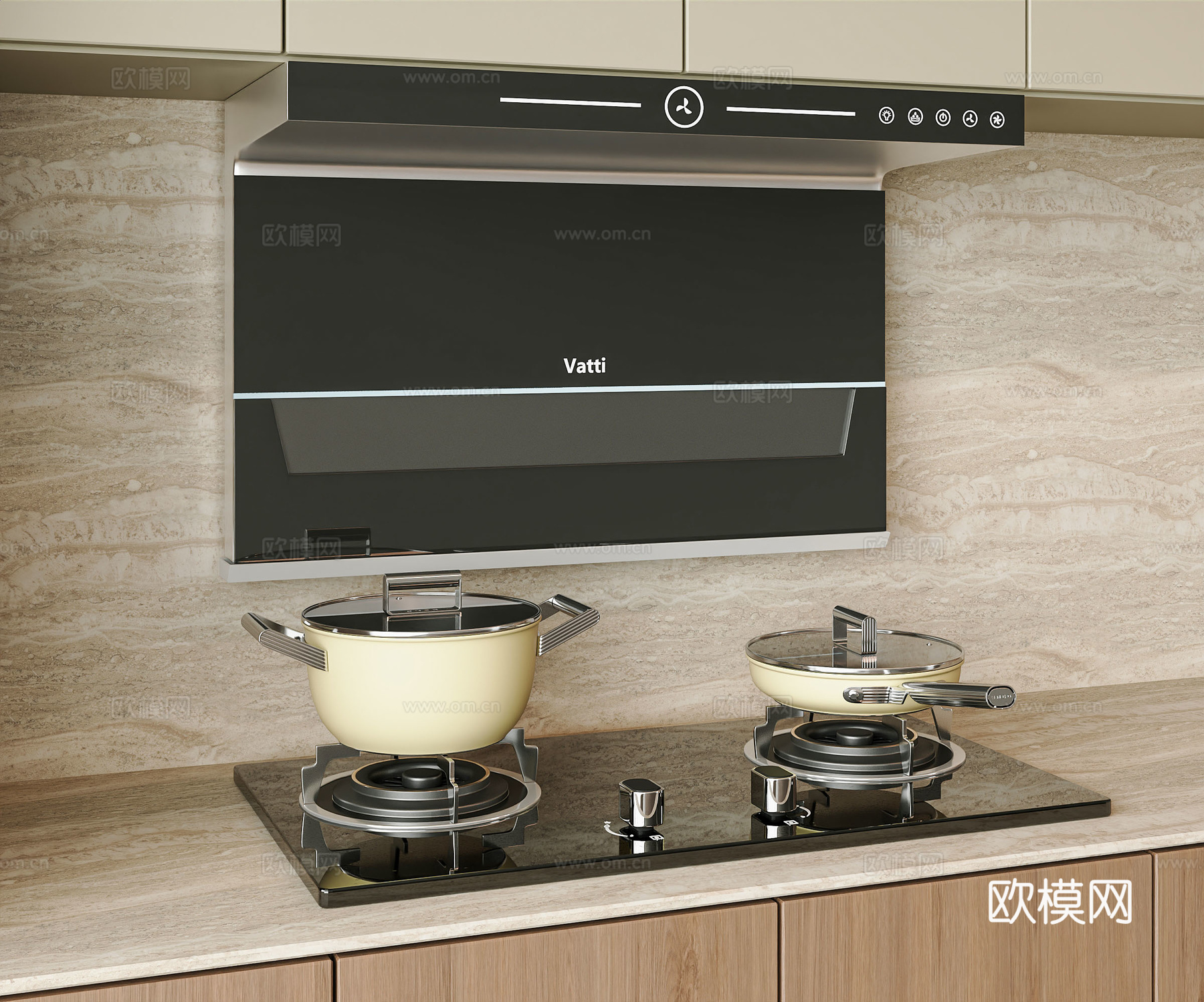 SIEMENS现代油烟机3d模型