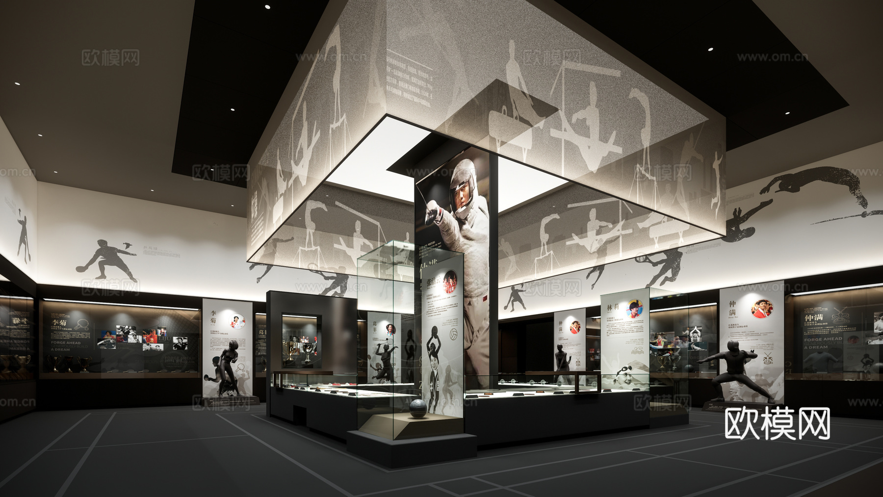 现代博物馆su模型下载（渲染图1）