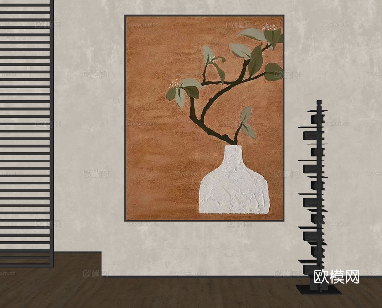 法式中古挂画su模型