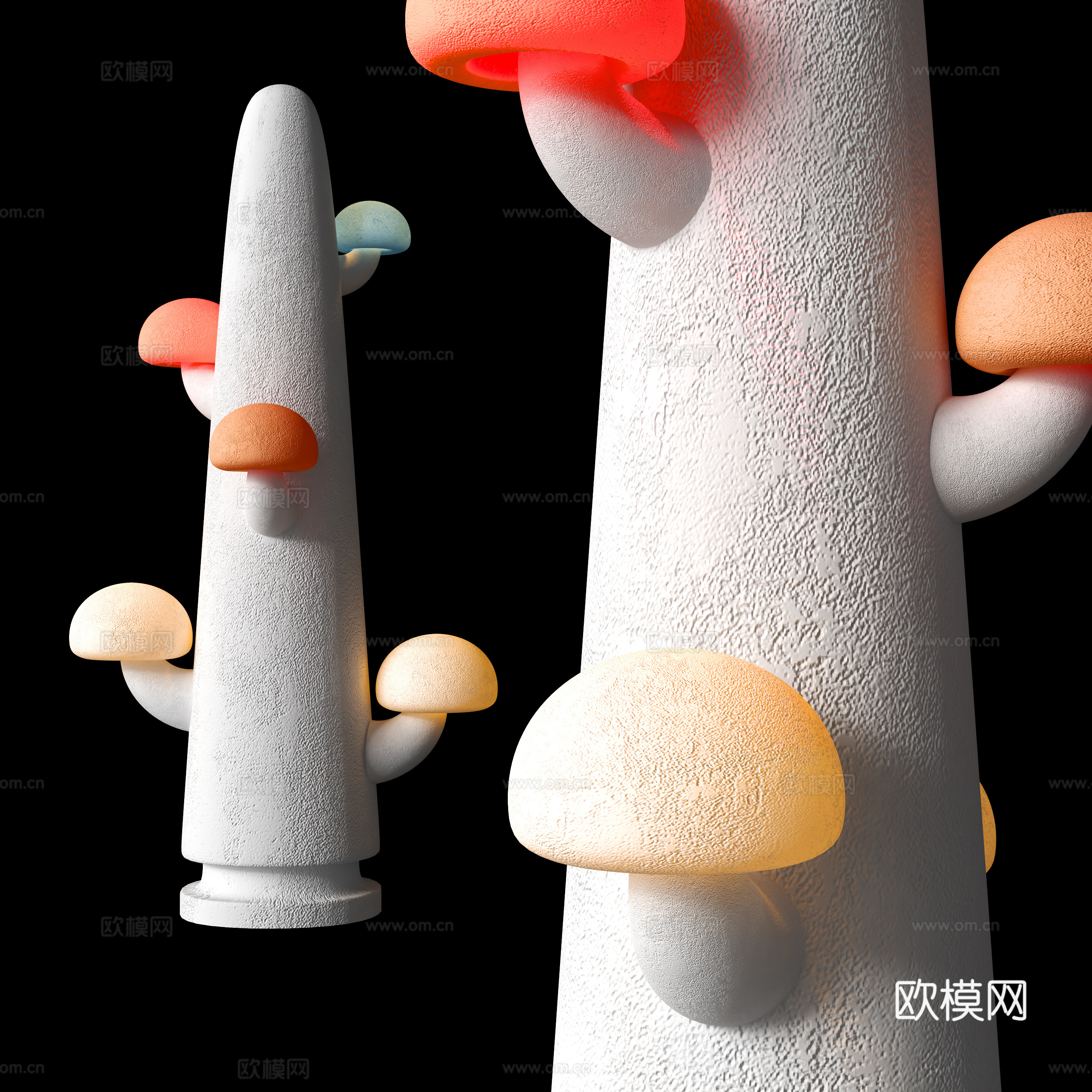 现代创意落地灯su模型