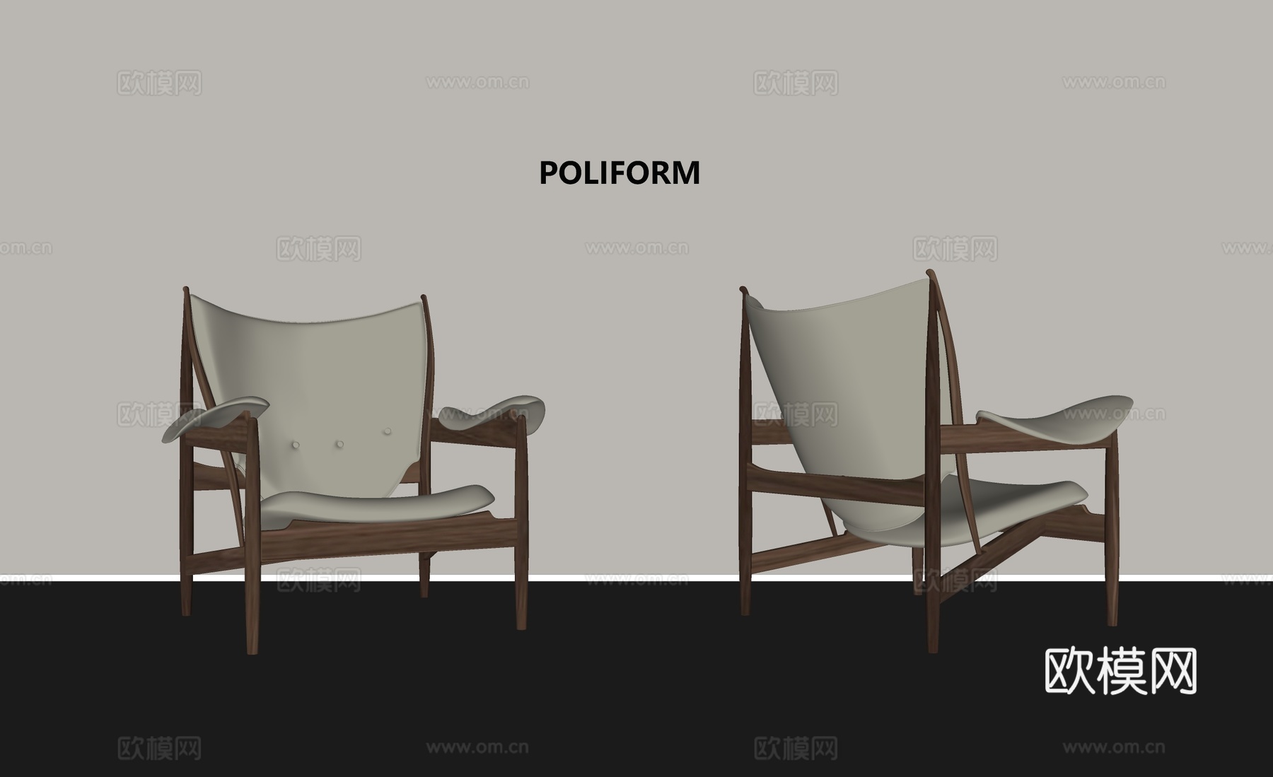 休闲椅 中古风休闲椅 单人椅su模型