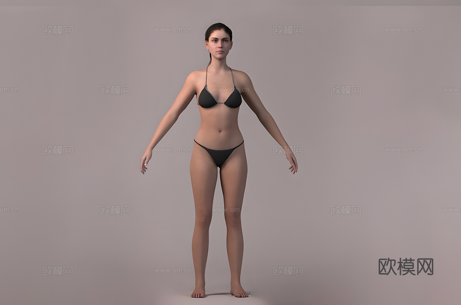 女性基础3d模型