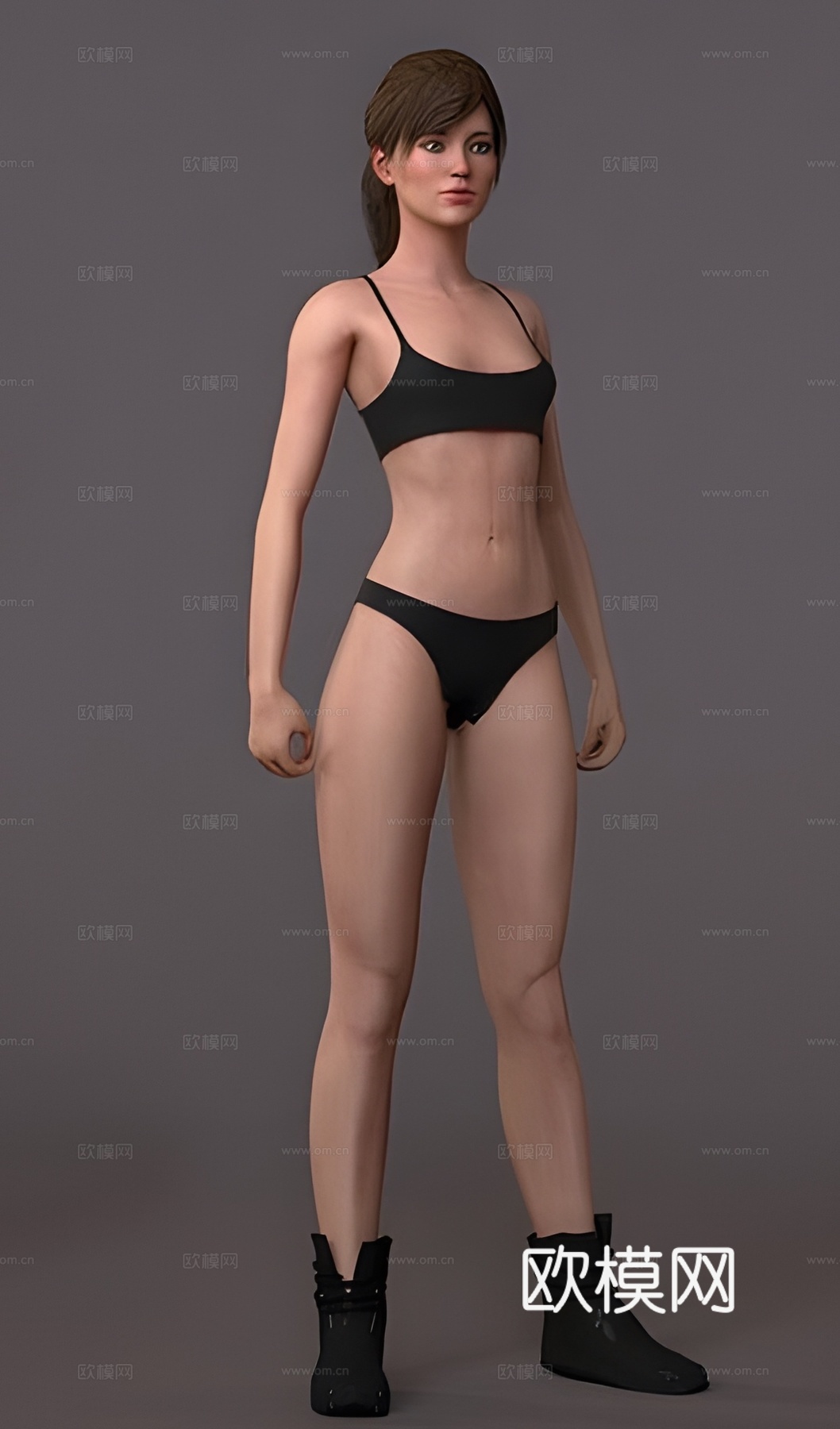 女靴3d模型