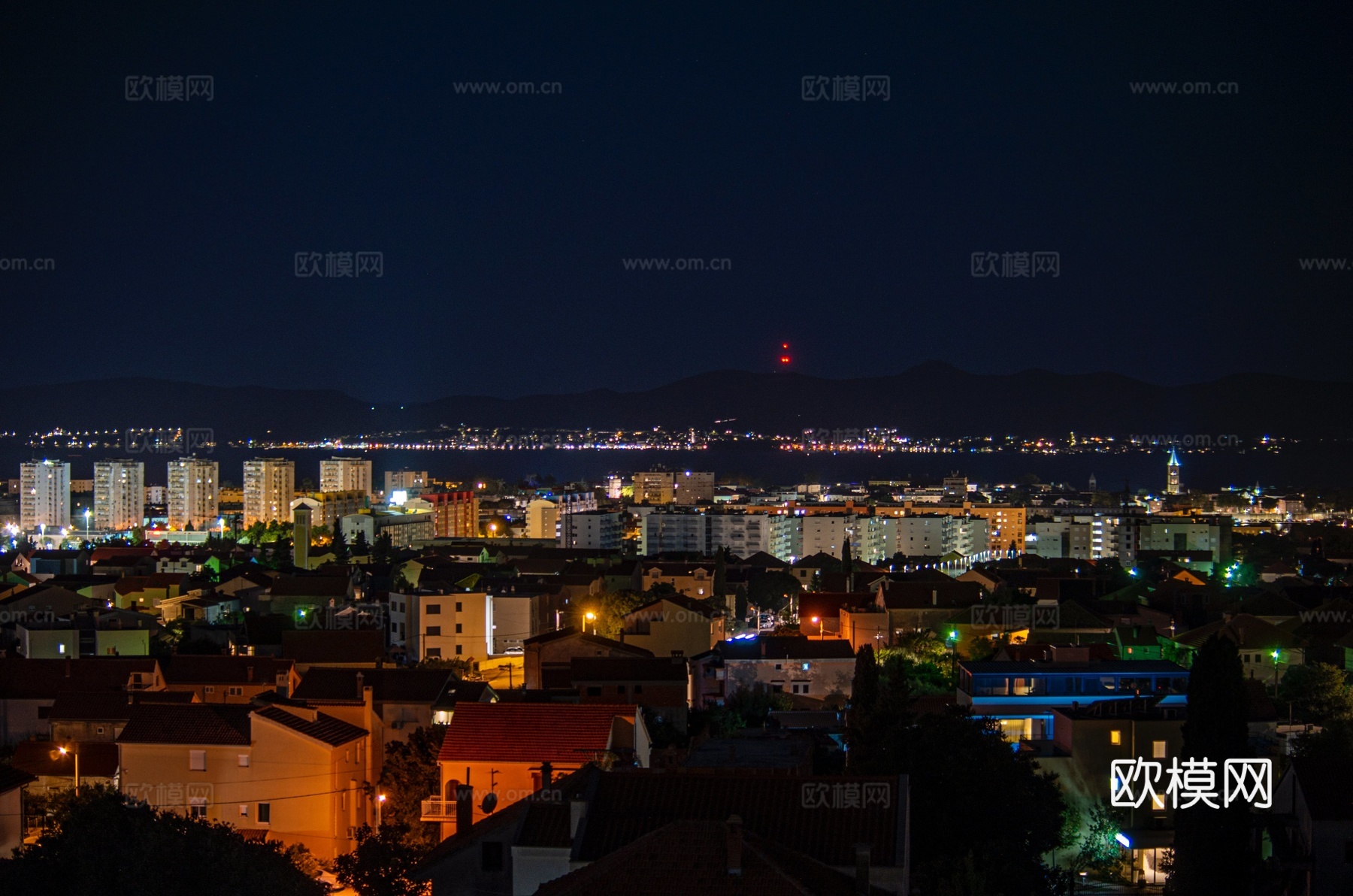 高清都市城市夜景贴图