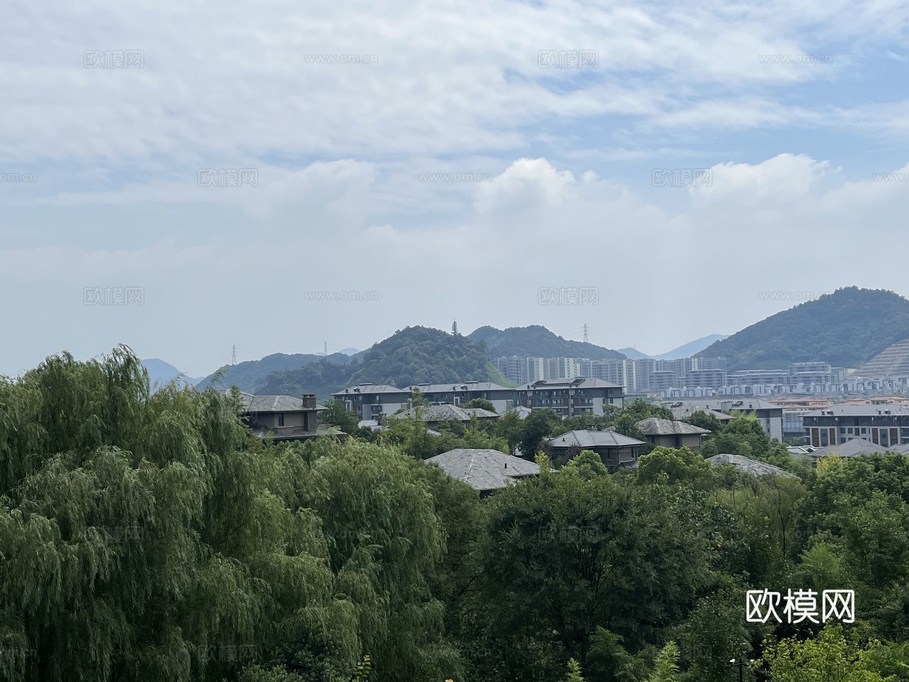 高清小区白天外景贴图
