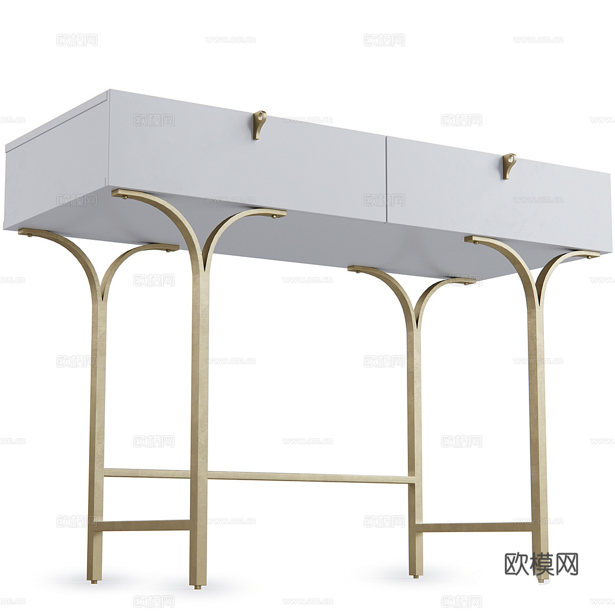 现代轻奢 Sunpan Celine 书桌3d模型