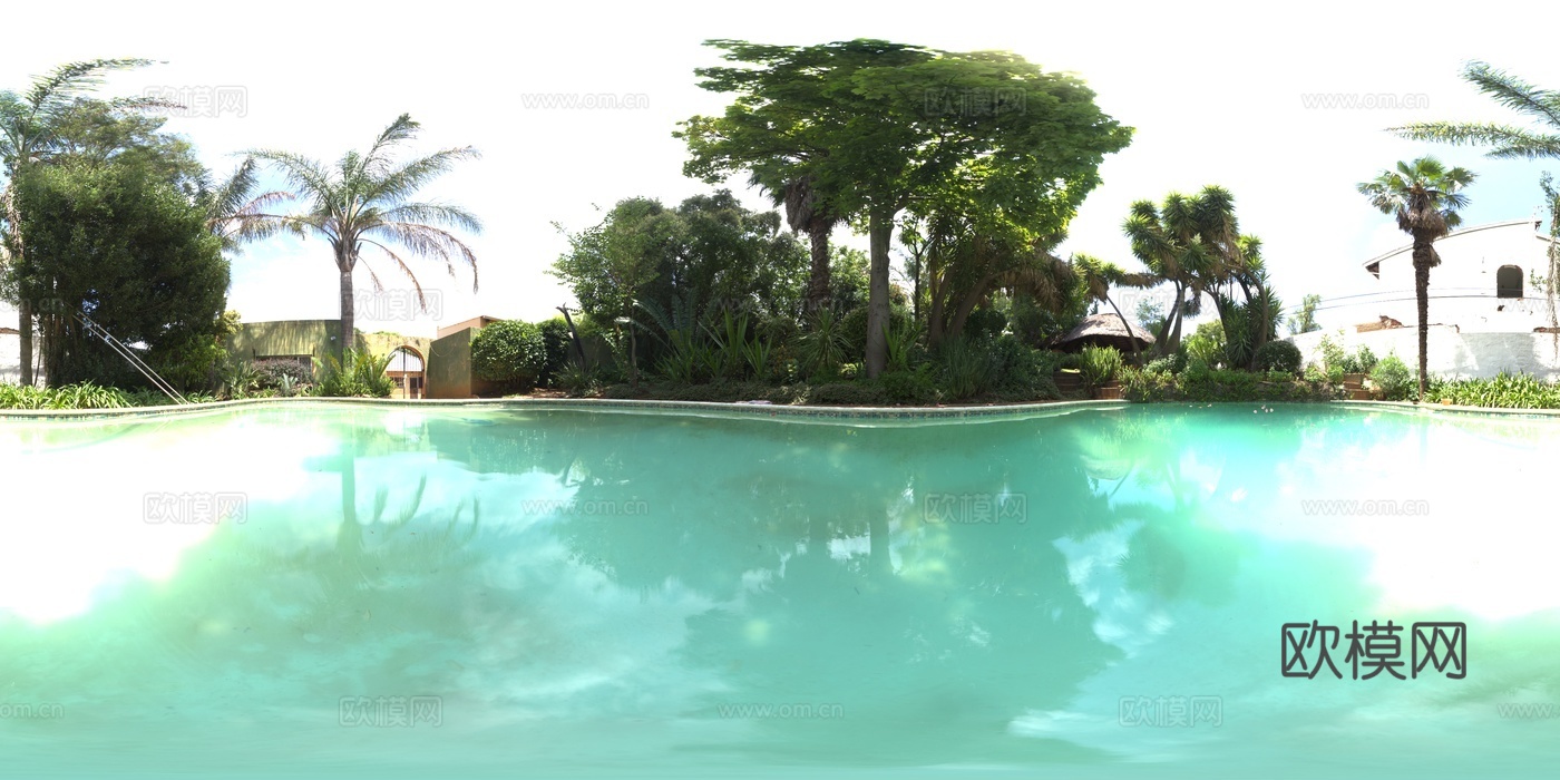 风景 水边湖景 HDR