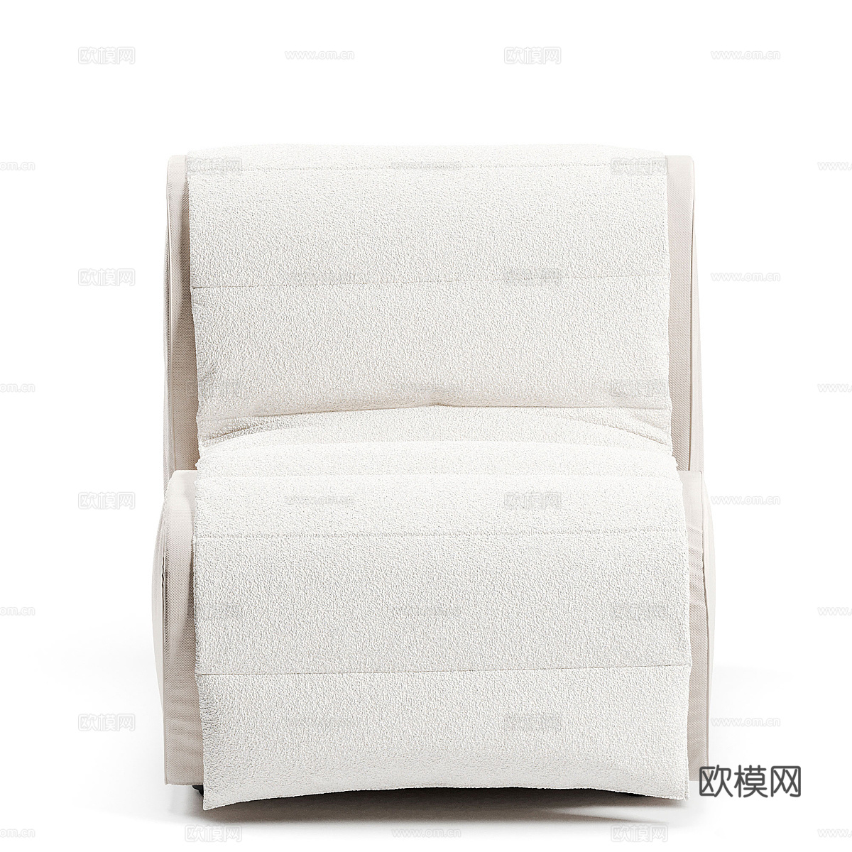 现代奶油风 Flora Flou 休闲沙发3d模型
