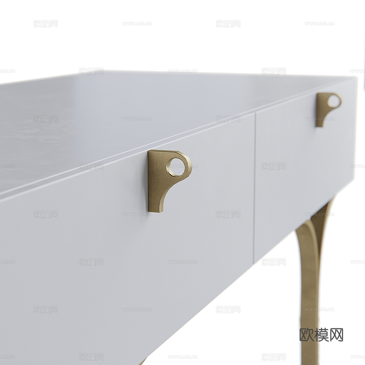 现代轻奢 Sunpan Celine 书桌3d模型