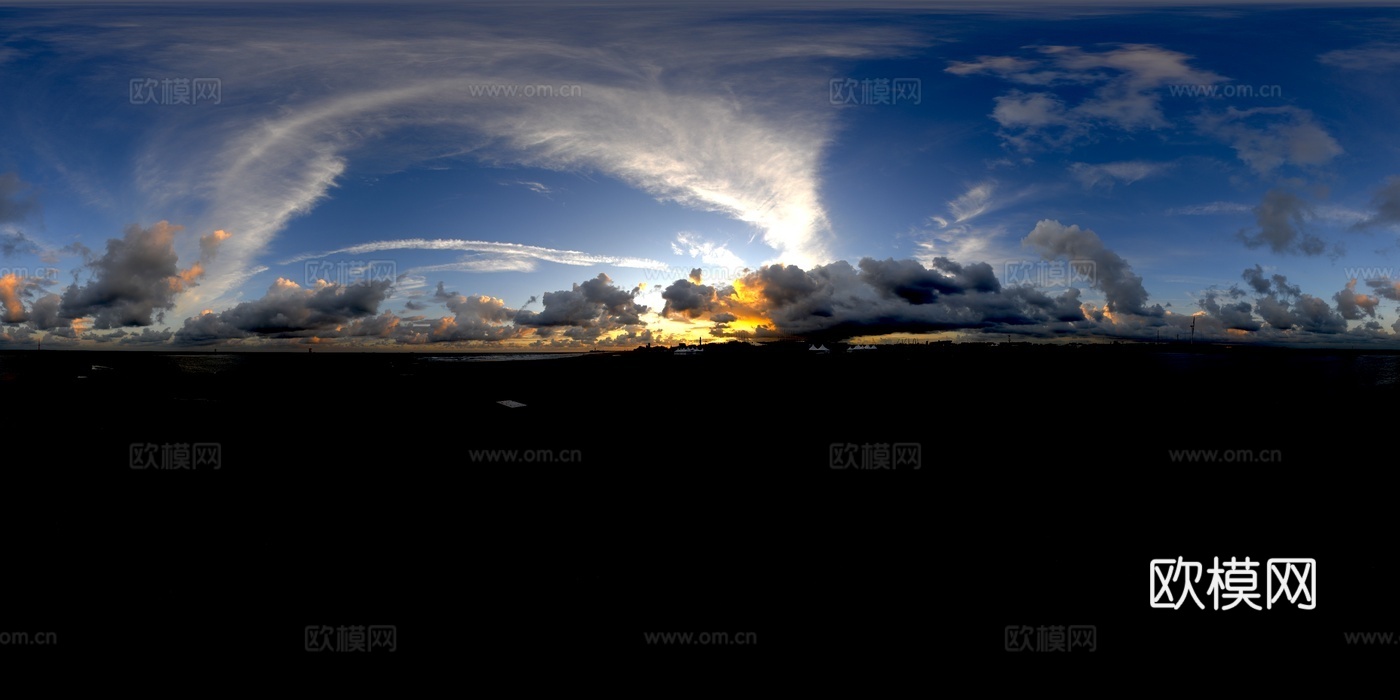 HDR 天空 黄昏 天空外景