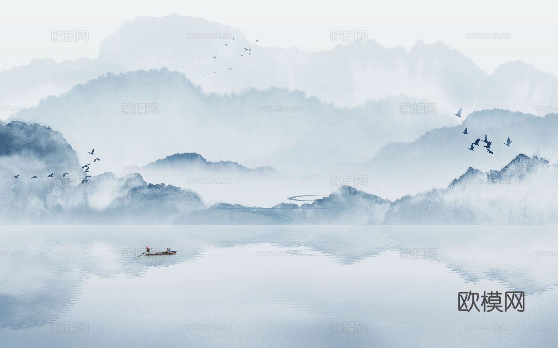 新中式水墨字画装饰画