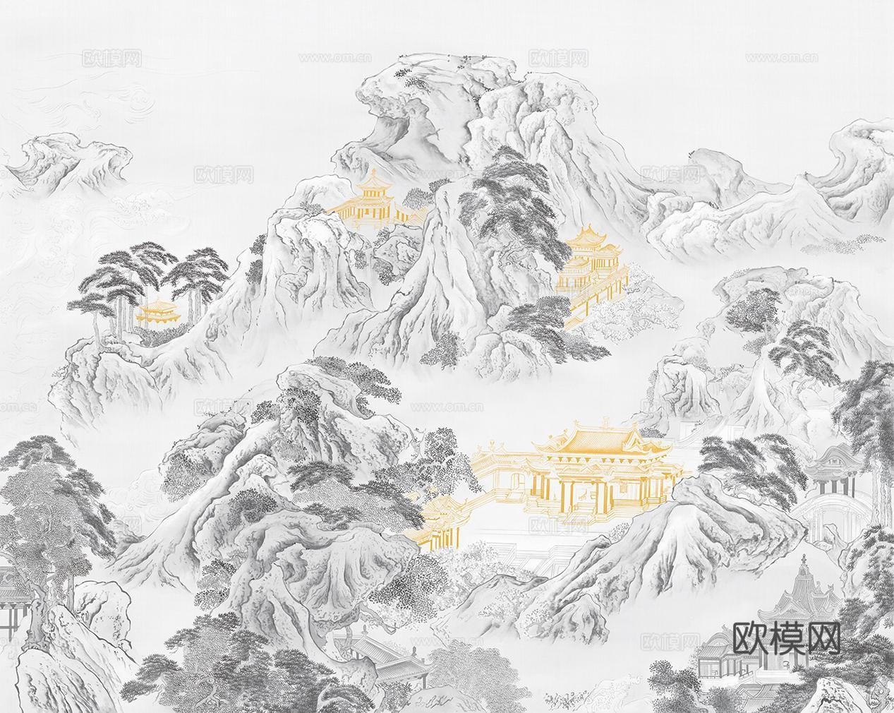 新中式水墨字画装饰画
